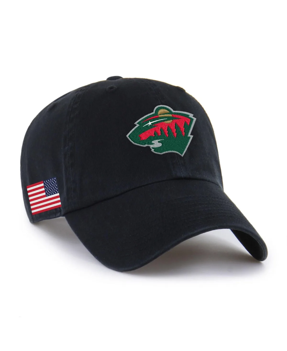 Minnesota Wild American-Flag Clean Up Baseball Cap by 47 Brand