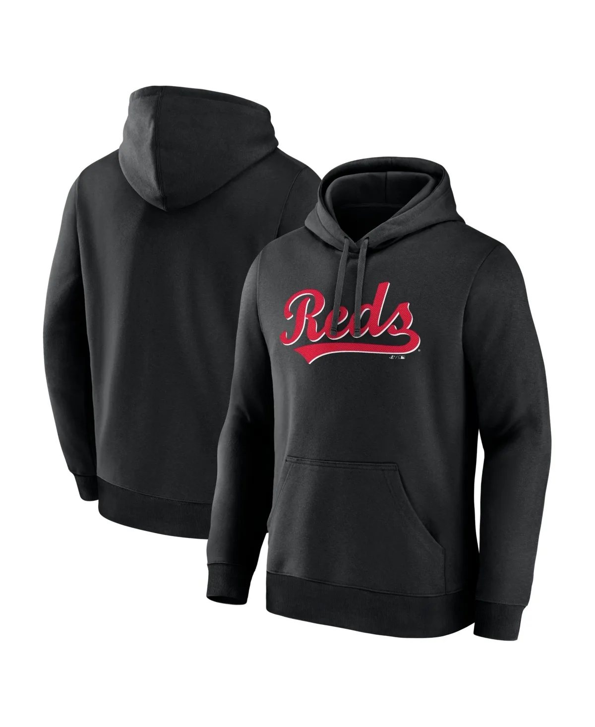 Cincinnati Reds Wordmark Fleece-Lined Hoodie by Logo Athletic