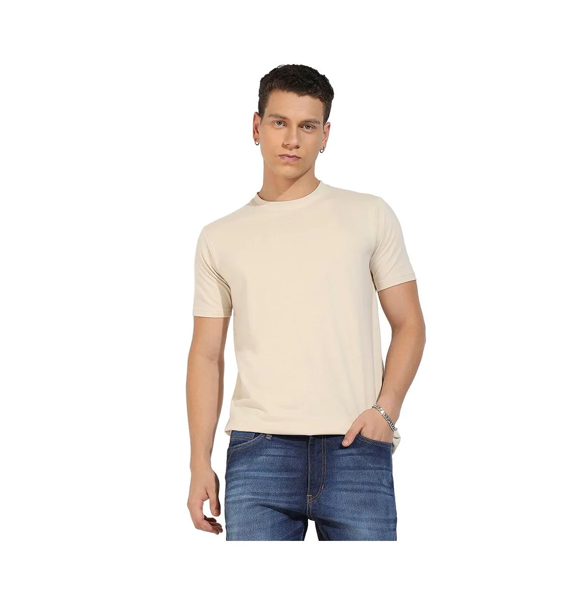 Basic Regular Fit T-Shirt by Campus Sutra