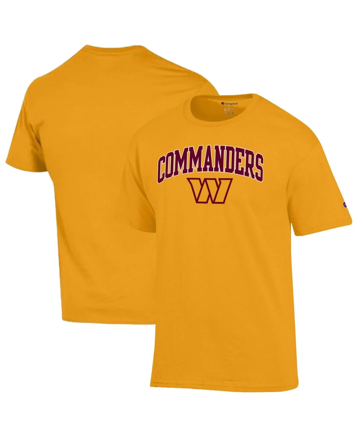 Washington Commanders Arch Over Logo Screen-Print Crewneck T-Shirt by Champion