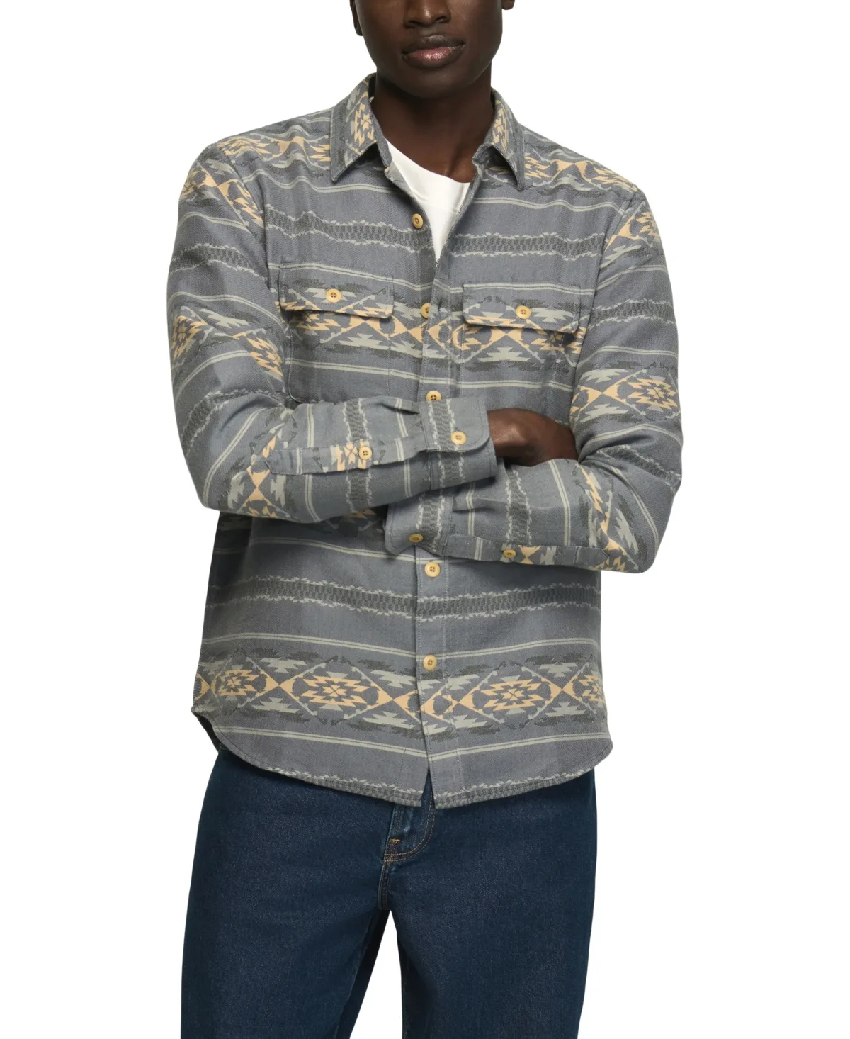 Jacquard Humboldt Utility Shirt by Lucky Brand