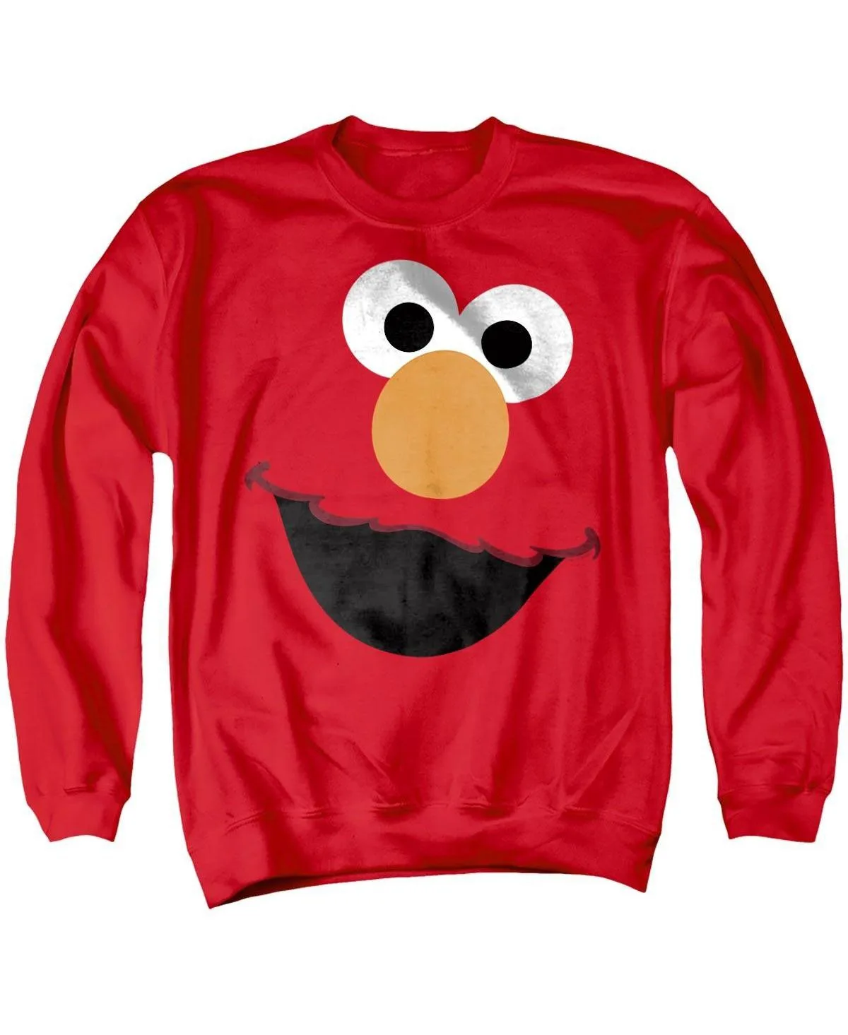 Elmo Face Long-Sleeve Graphic Sweatshirt by Sesame Street