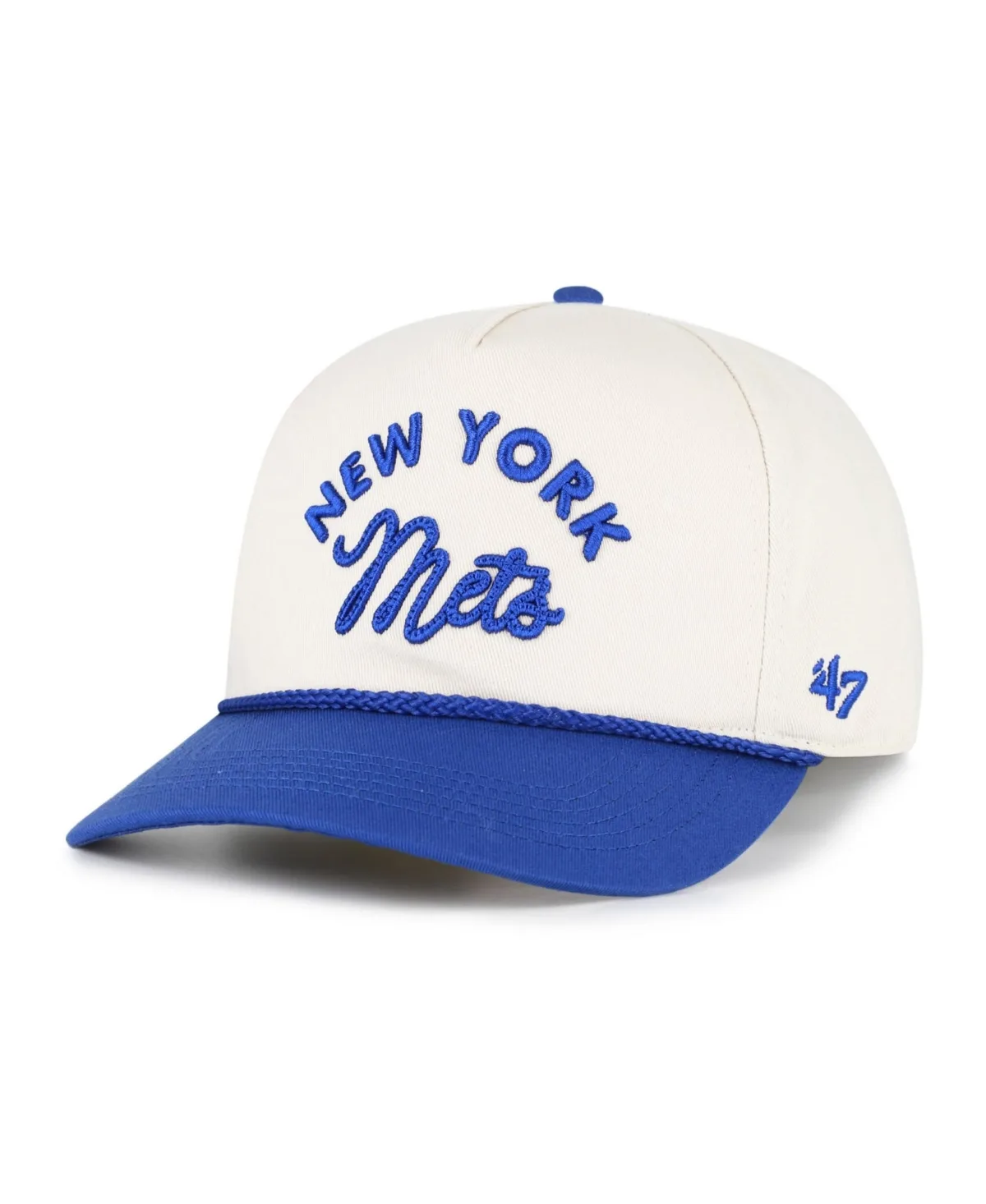 New York Mets Rope-Embellished Adjustable Hat by 47 Brand