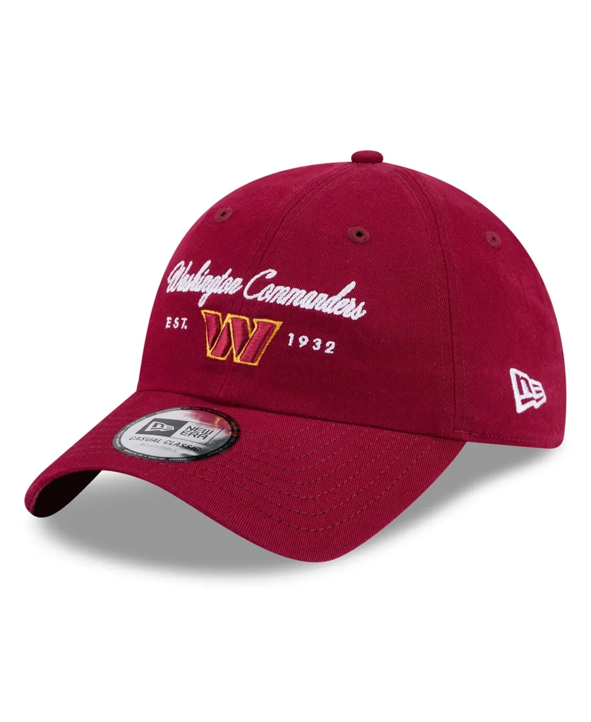 Washington Commanders Casual Classic Heavy-Washed Baseball Cap by New Era
