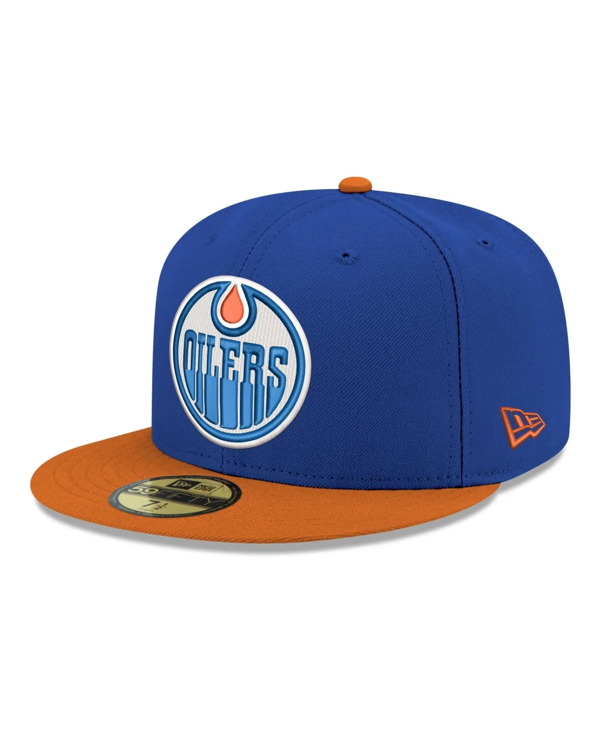 Edmonton Oilers 59FIFTY Two-Tone High Crown Fitted Hat by New Era
