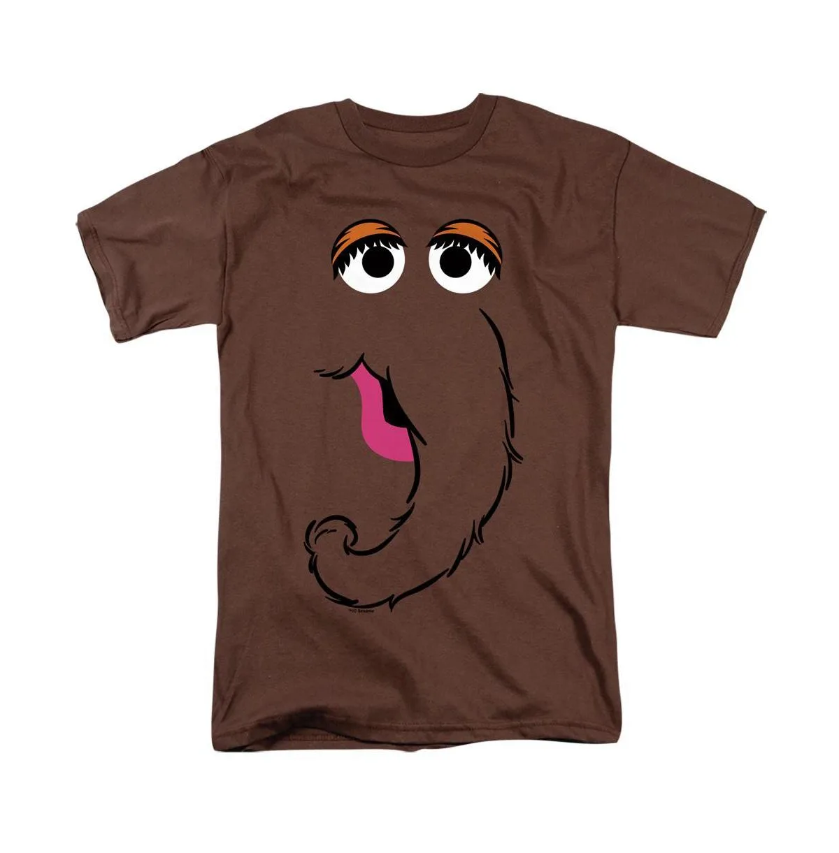 Snuffleupagus Face Graphic Crewneck T-Shirt by Sesame Street