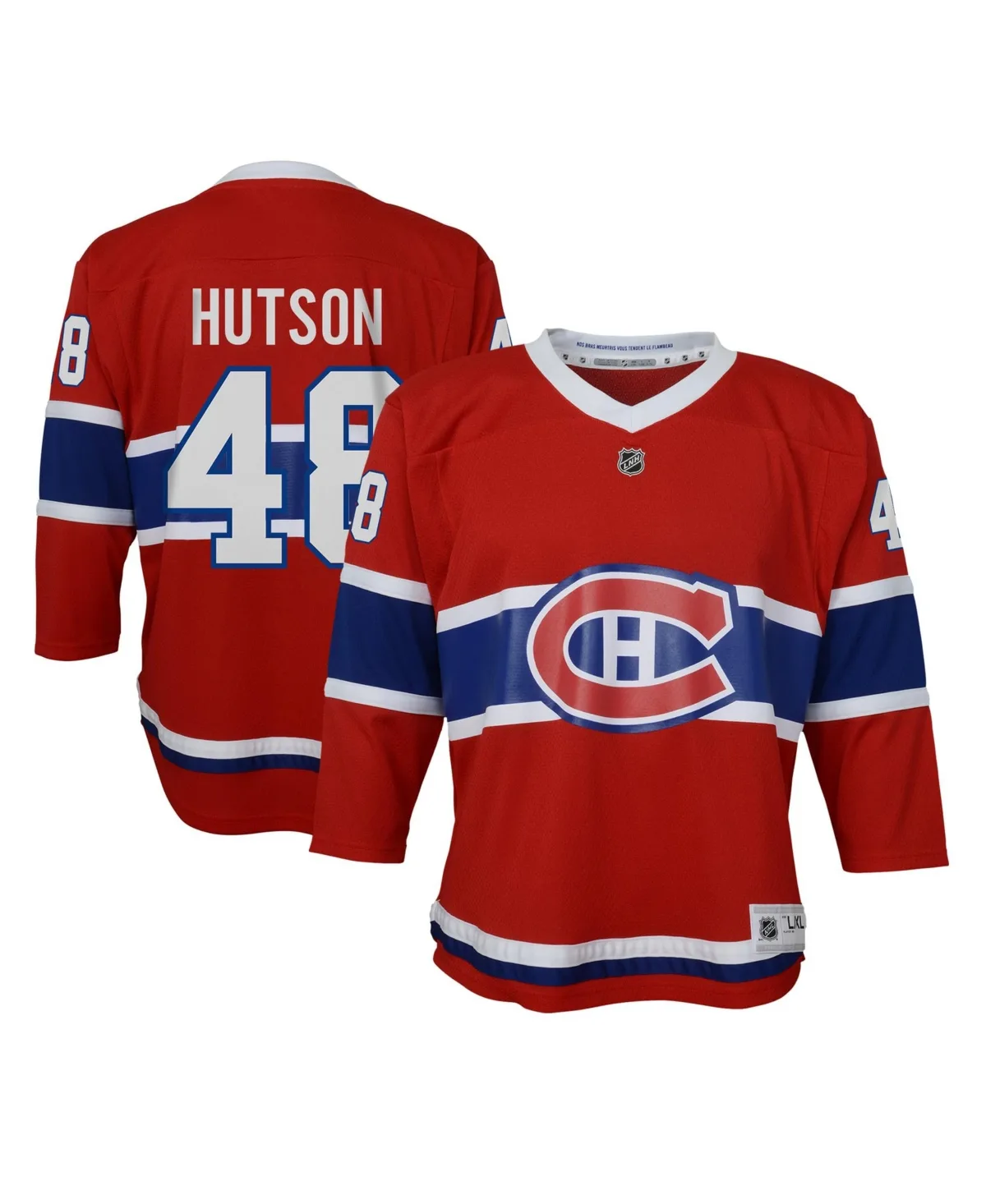 Lane Hutson Montreal Canadiens Home Replica Jersey by Outerstuff