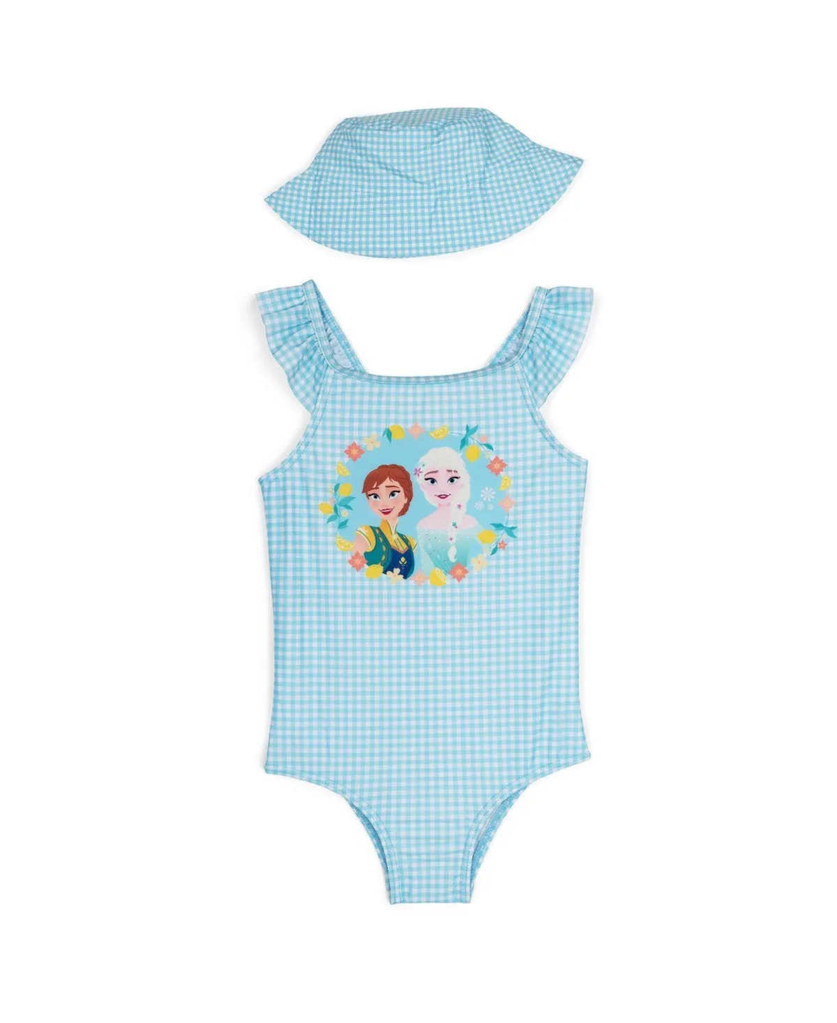 Minnie Mouse One Piece Swimsuit and Bucket Hat Set by Frozen