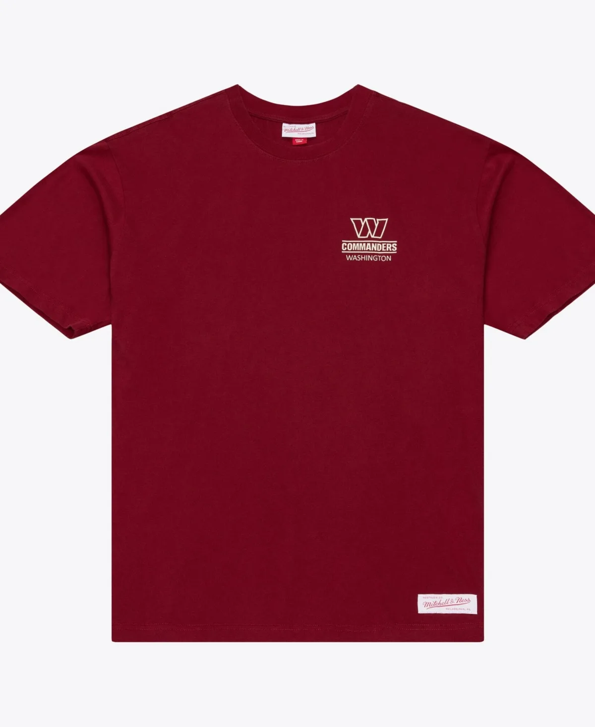 Washington Commanders Core Essentials Micro Logo T-Shirt by Mitchell & Ness