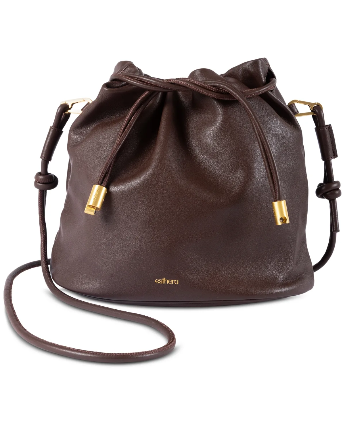 Leather Convertible Crossbody Pouch Bag