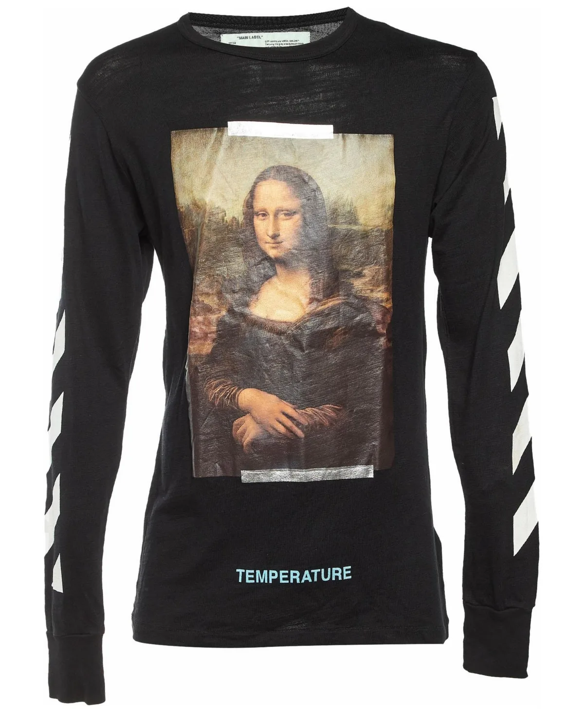 Pre-Owned Off-White Mona Lisa Temperature Graphic Long Sleeve T-Shirt by Off-White