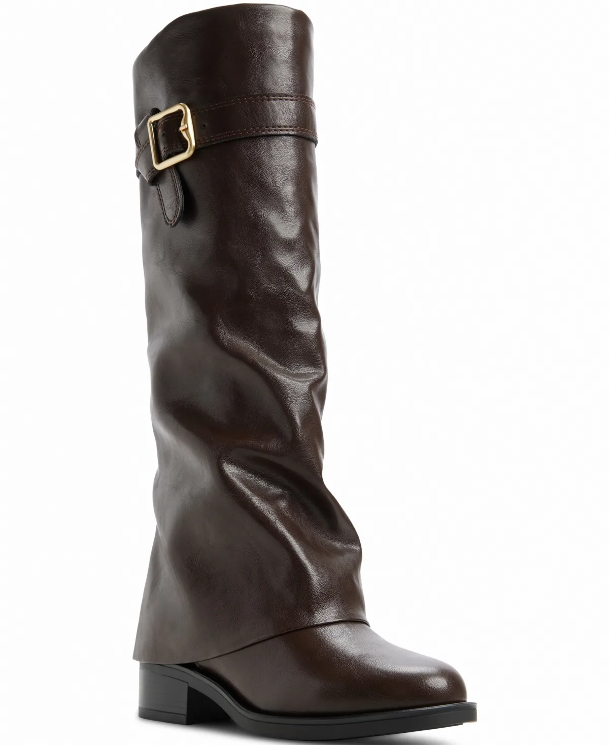 Eloewiel Round-Toe Faux Leather Knee-High Boots by Aldo