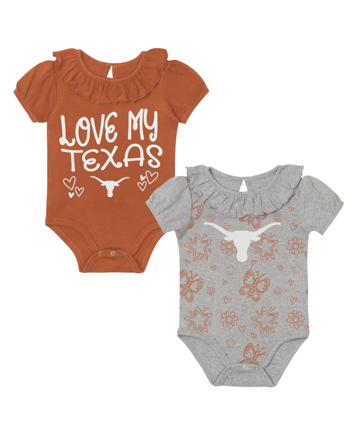 Playtime Ruffle Short-Sleeve Bodysuit, 2-Piece Set by Outerstuff