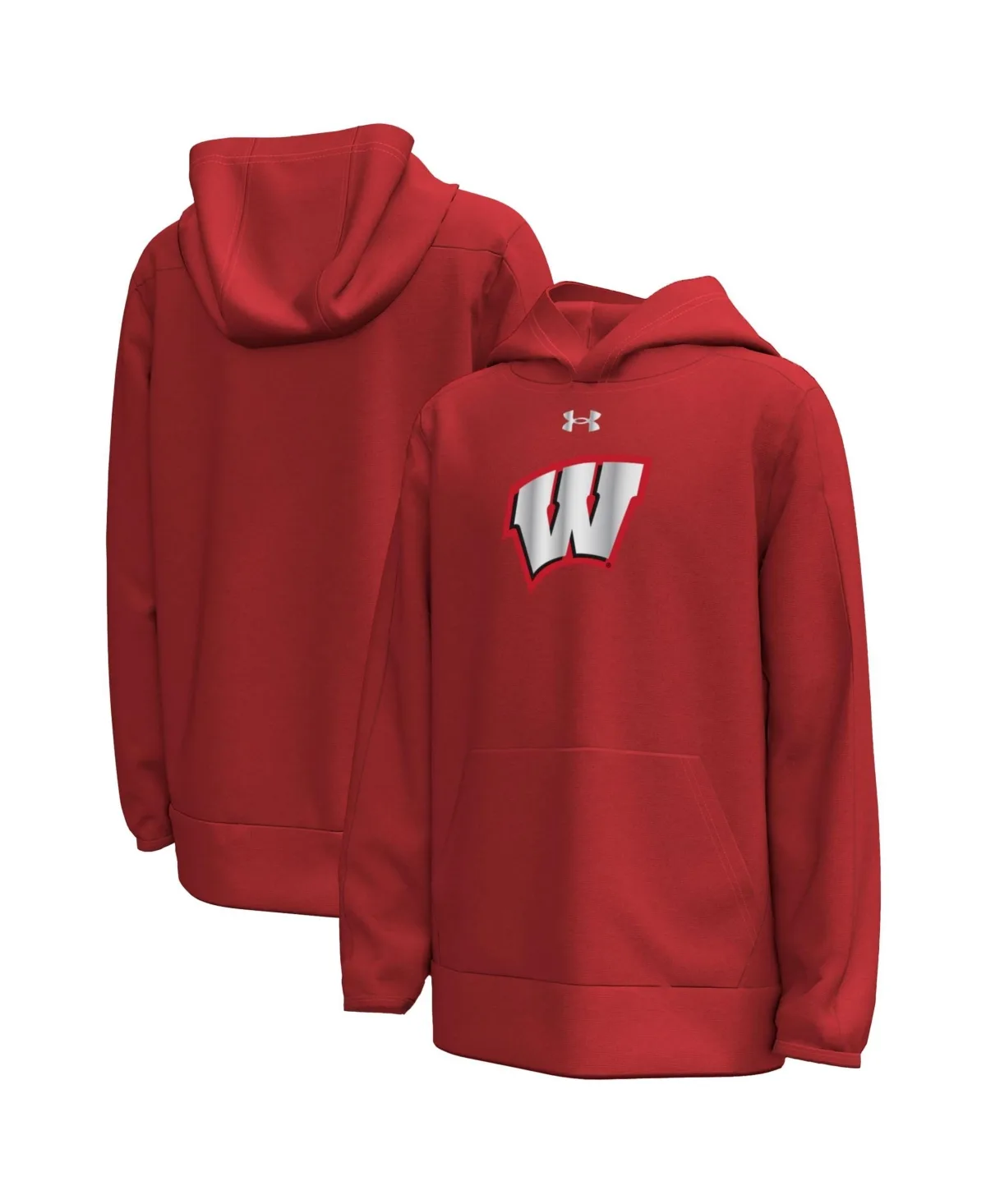 Wisconsin Badgers 2026 Lambeau Field Collection Metallic Logo Fleece Hoodie by Under Armour