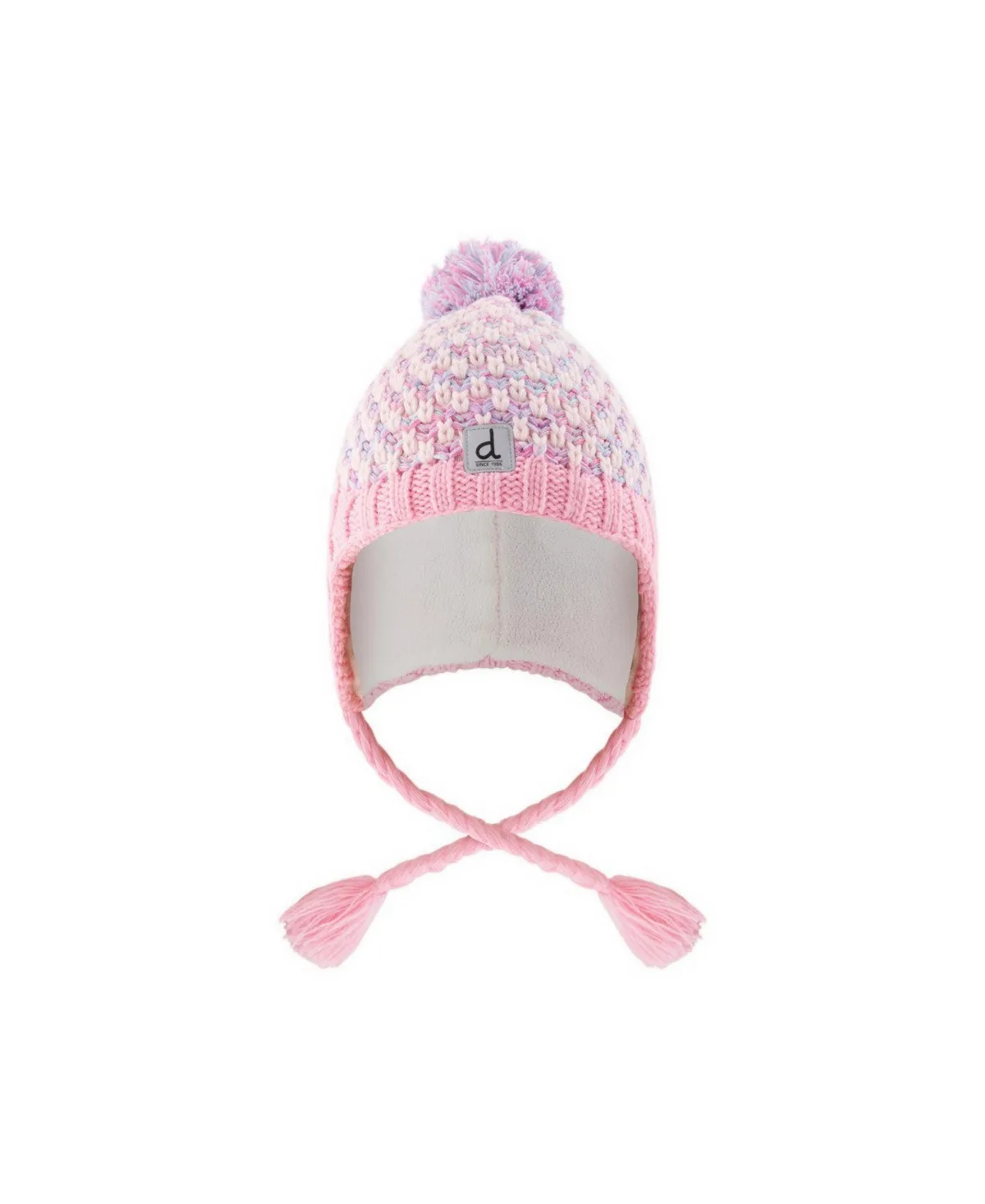 Peruvian Knit Fleece Lined Pompom Beanie by Deux Par Deux
