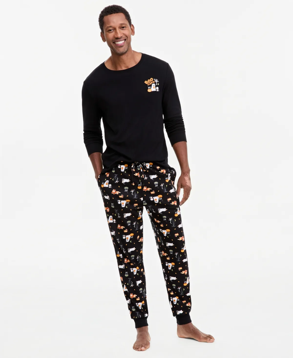 Mix It Cotton Matching Family Pajamas Set, Created for Macys by Holiday Lane