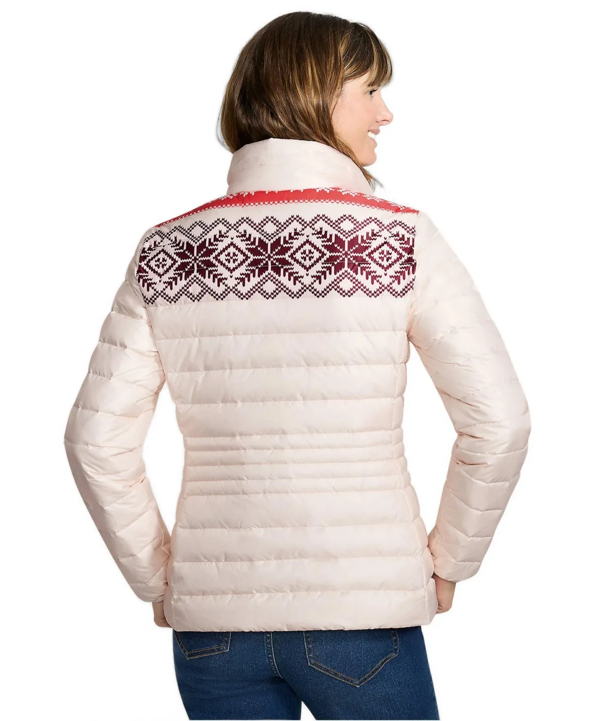 Wanderweight Packable Print Down Jacket by Lands' End