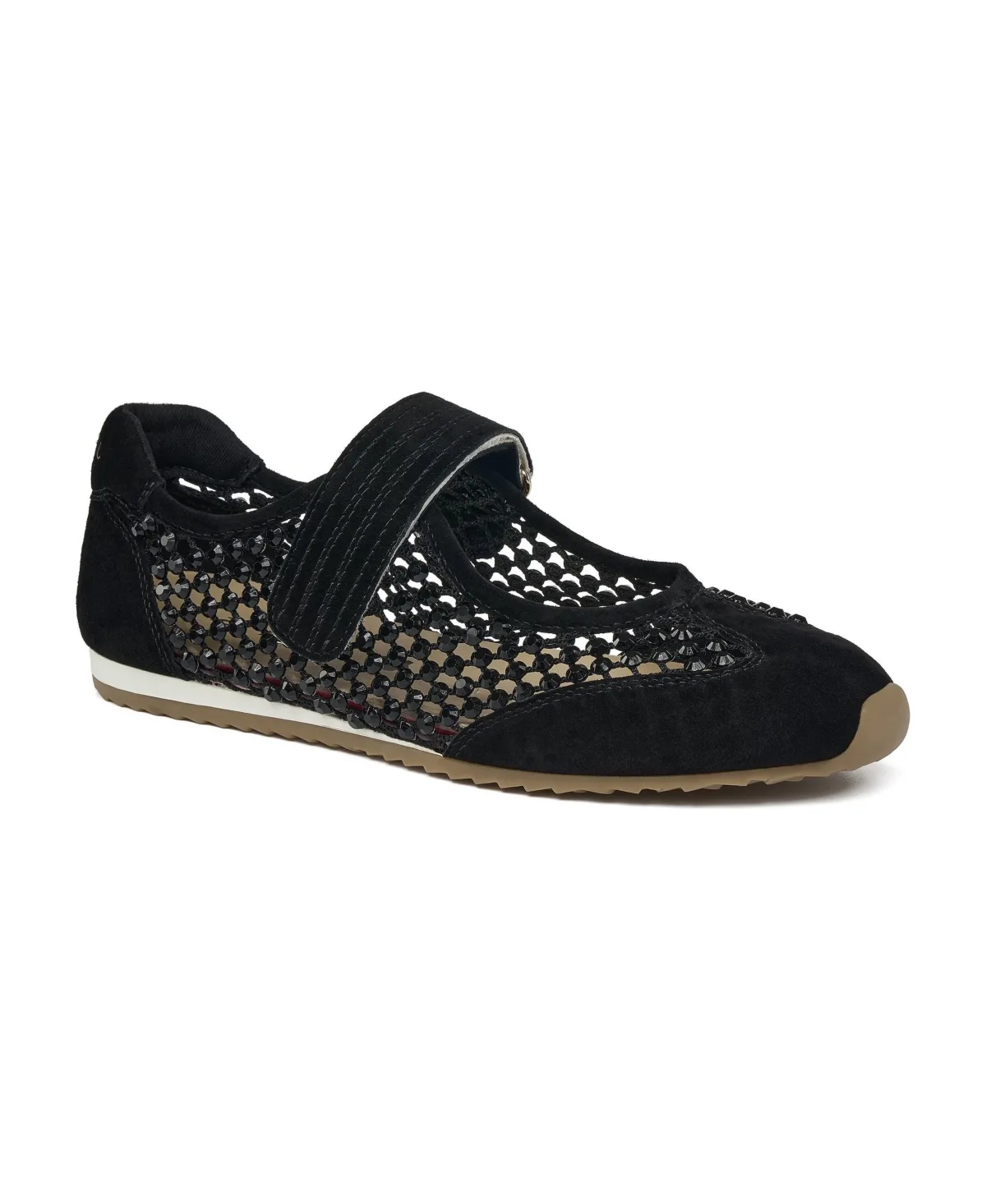 Patricia-D Suede Round-Toe Mary Jane Flats by Jslides