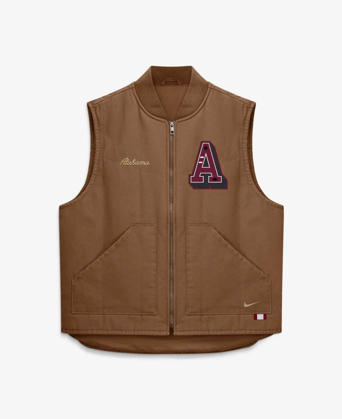 Alabama Crimson Tide Academic Padded Full-Zip Vest by Nike