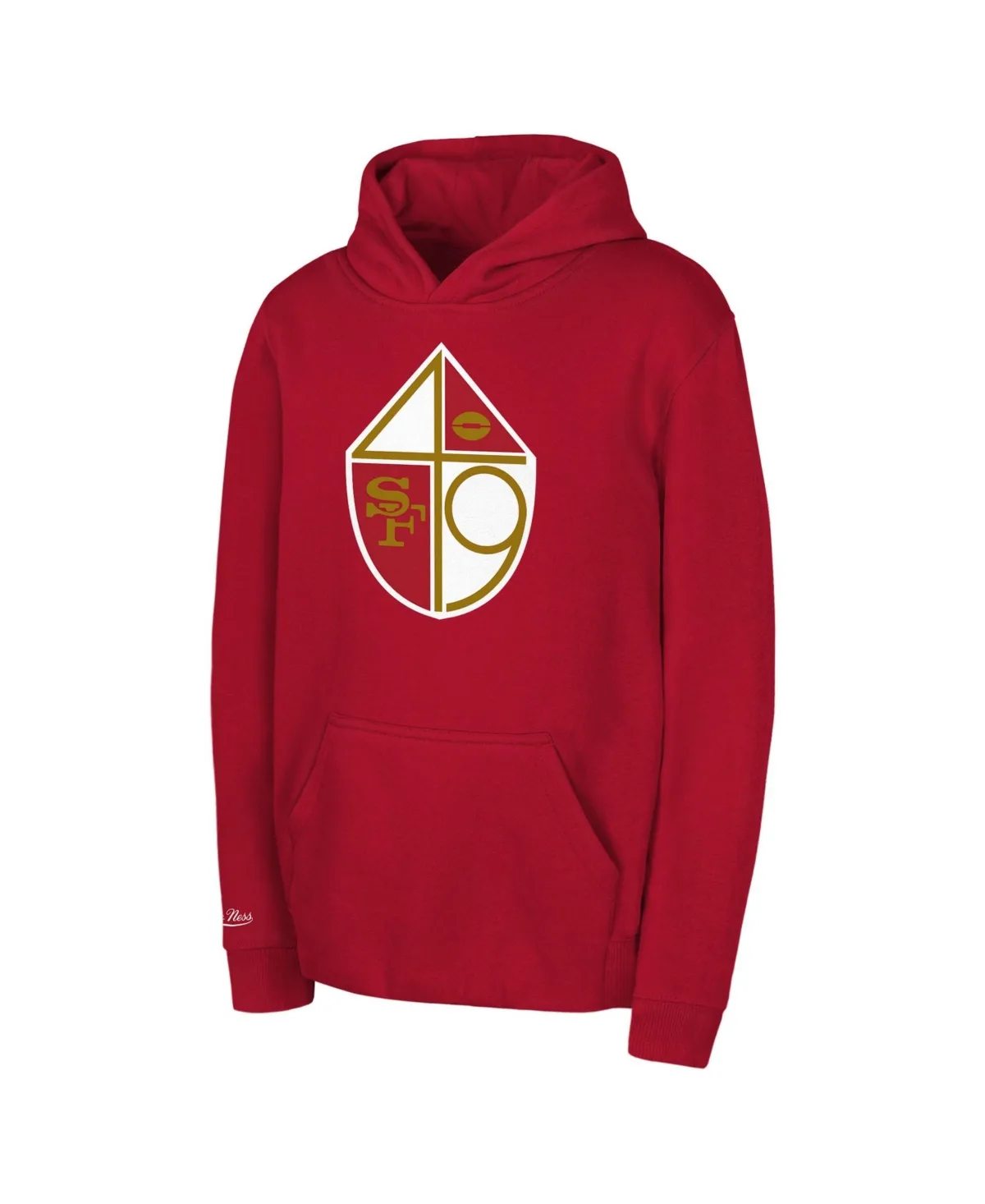Mitchell & Ness Scarlet San Francisco 49ers Retro Logo Hoodie by Mitchell & Ness