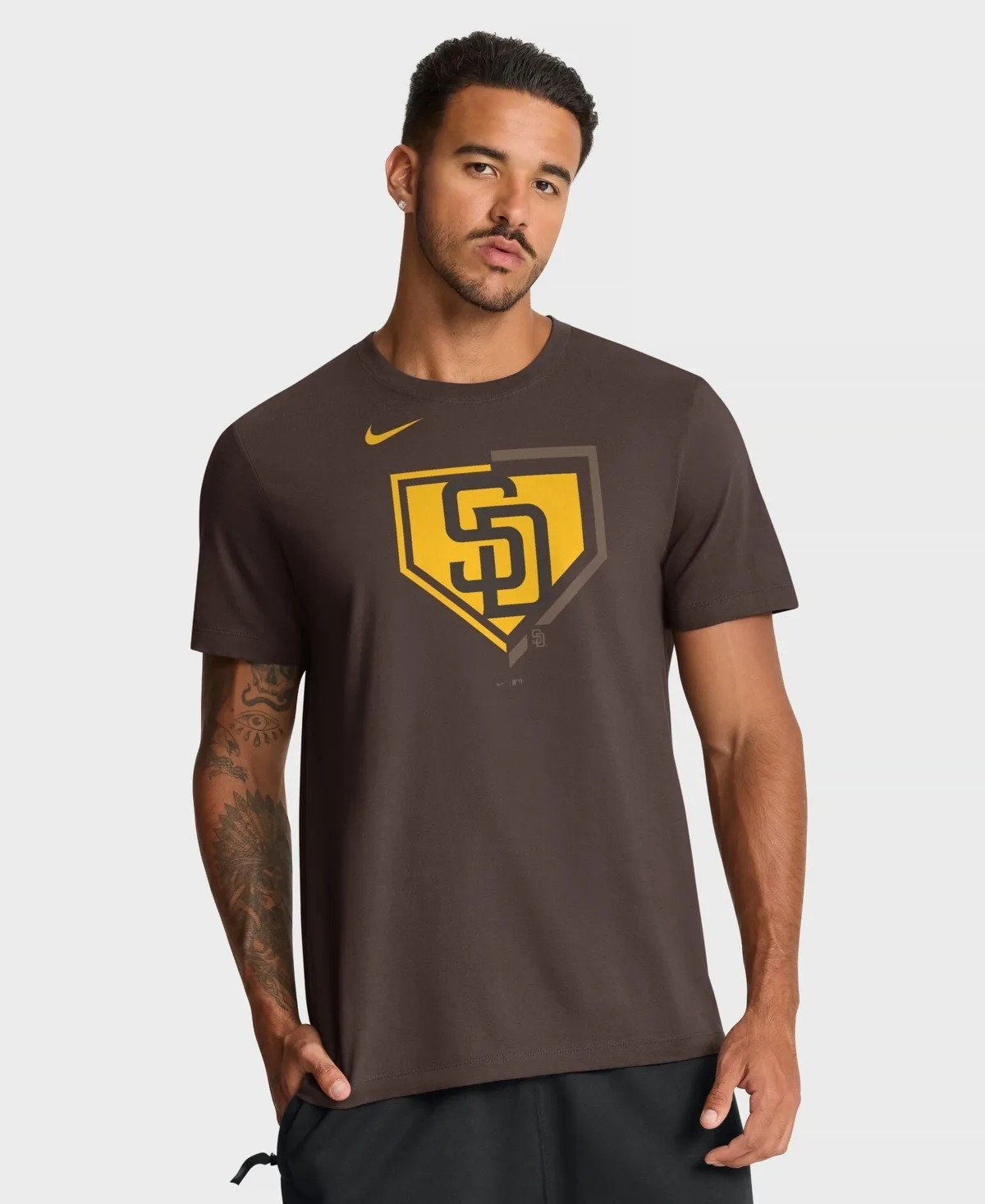 San Diego Padres Icon Crewneck T-Shirt by Nike