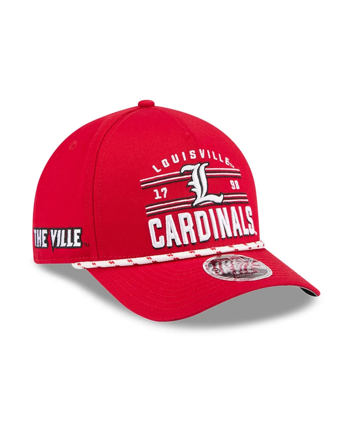Louisville Cardinals Historic March Madness 9FORTY Baseball Cap by New Era