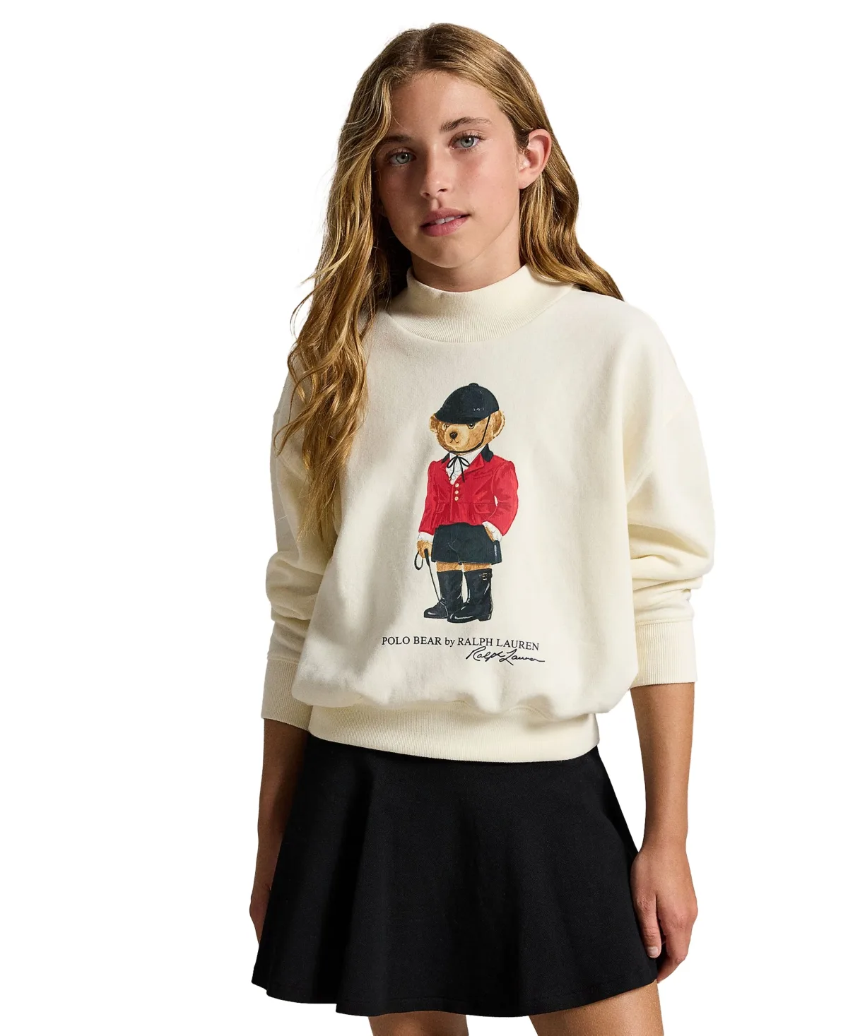 Polo Bear Graphic Fleece Boxy Sweatshirt by Polo Ralph Lauren