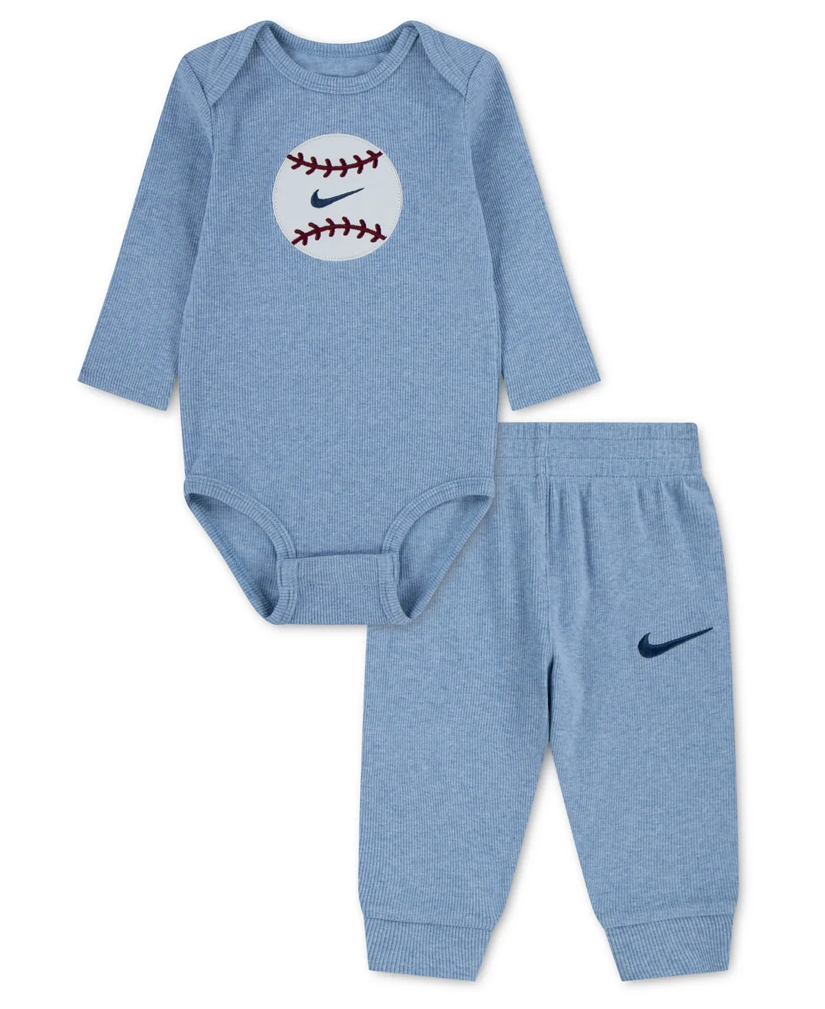Readyset Grow Long-Sleeve Bodysuit and Pants, 2-Piece Set by Nike