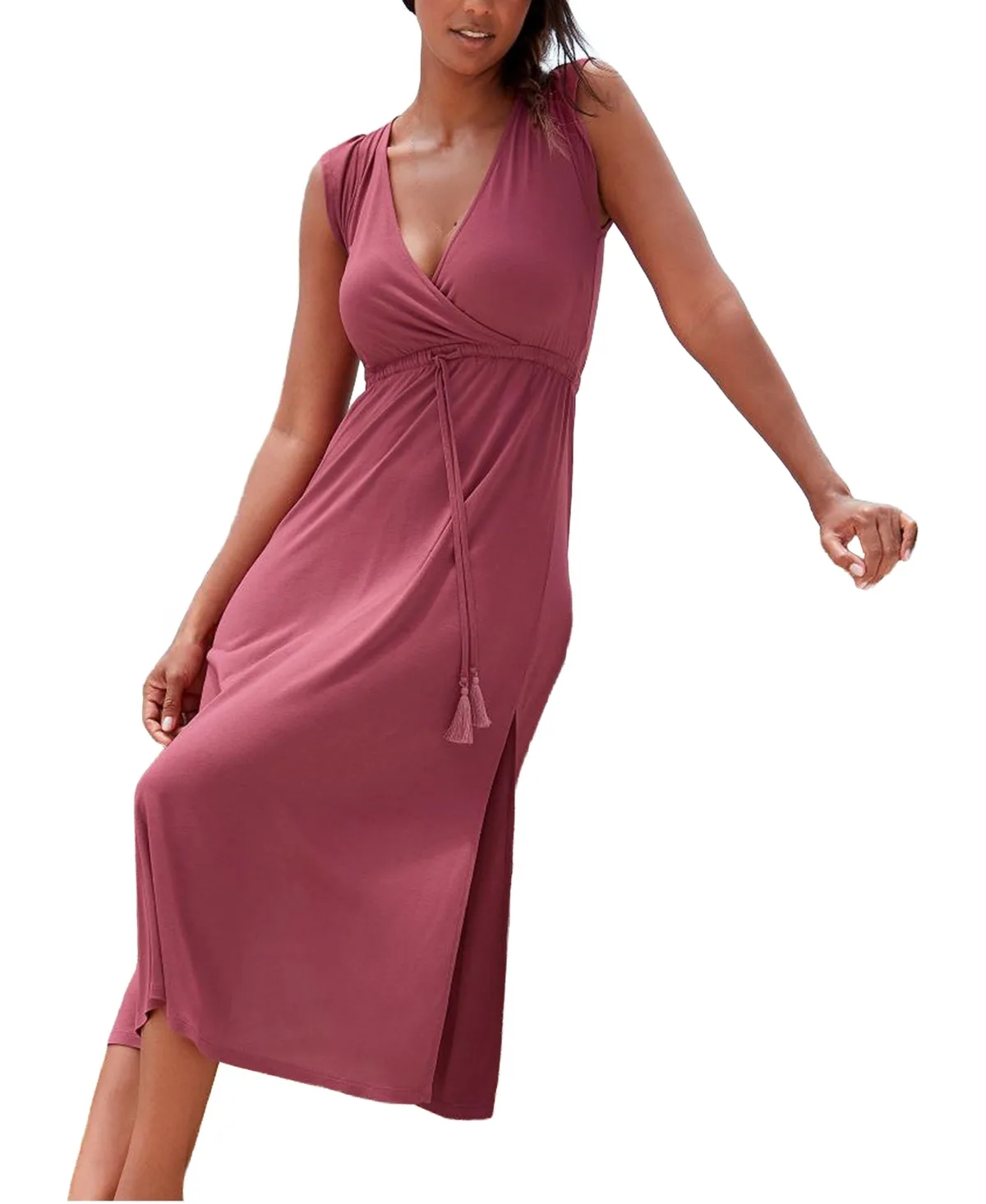 Side Slit Maxi Dress by Lascana