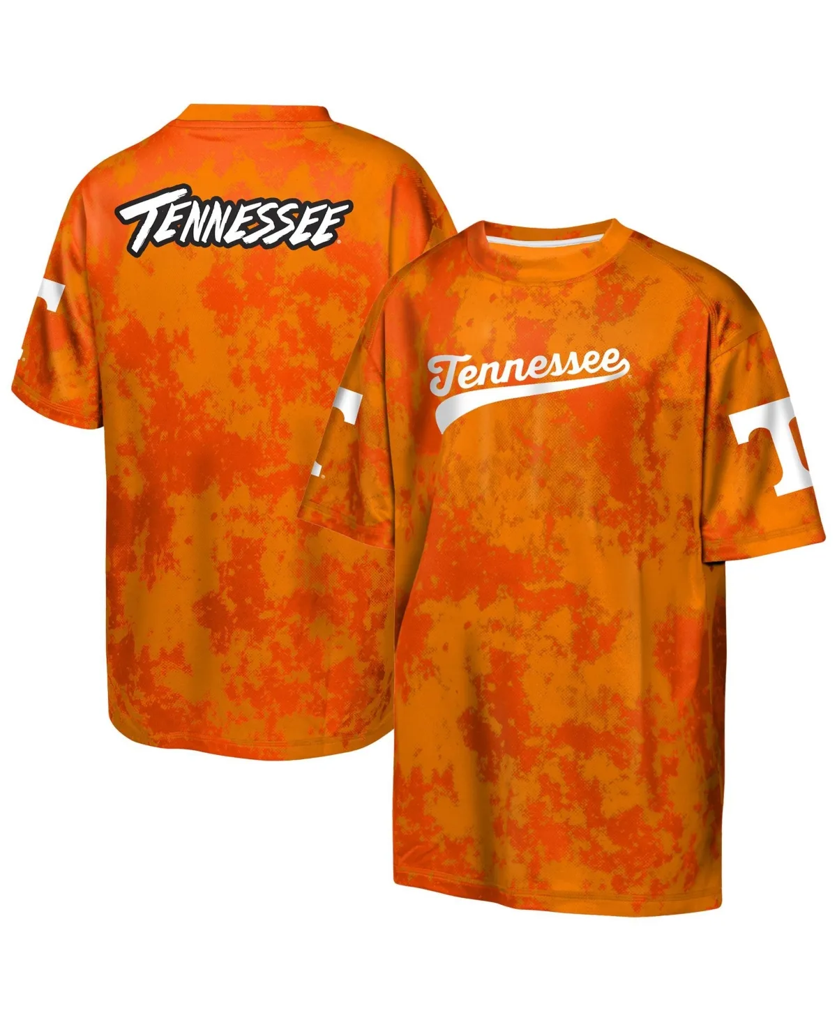 Pressbox Tennessee Orange Volunteers Nelson Arch Over Logo Long-Sleeves Hooded Slub T-Shirt by Outerstuff