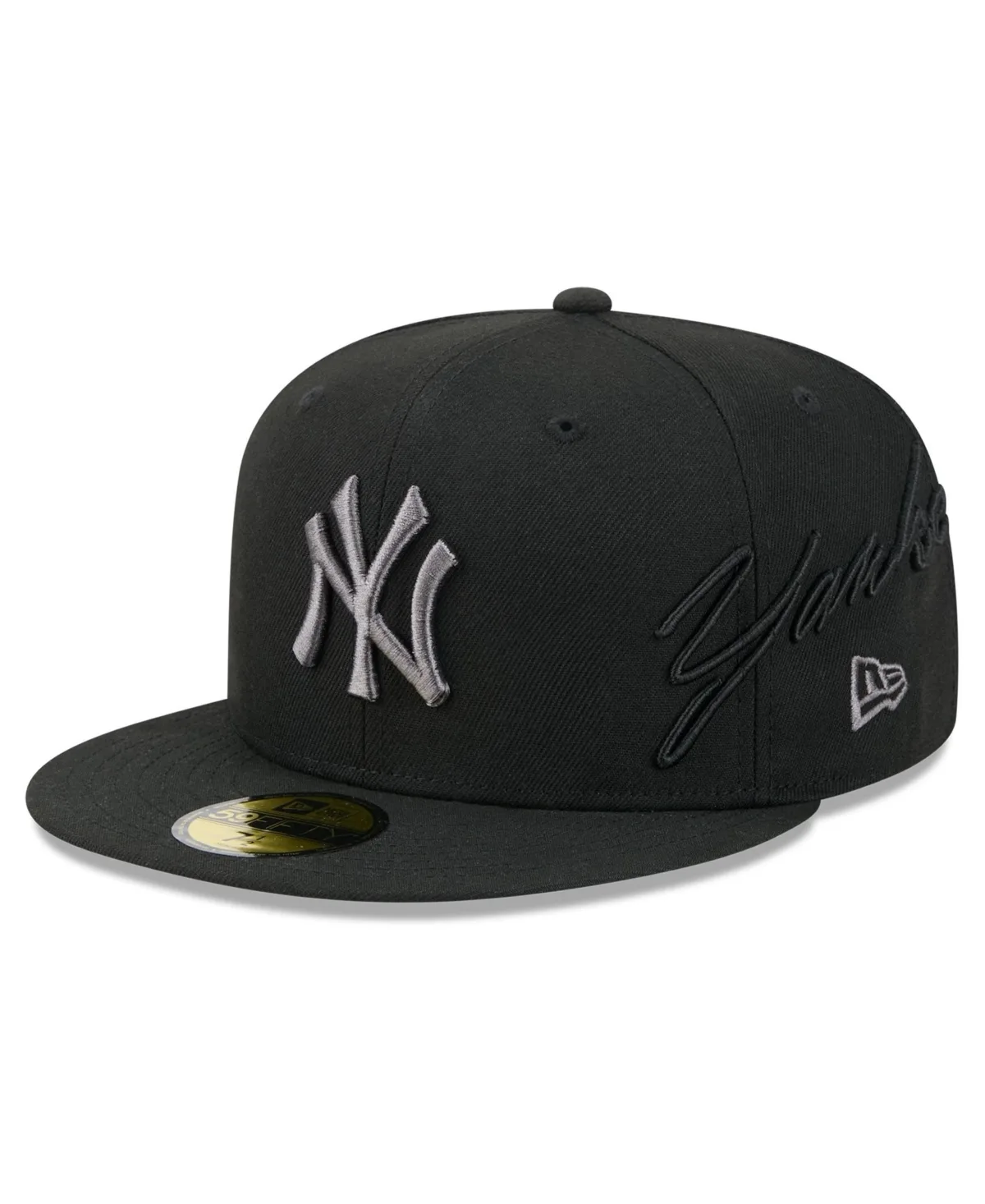 New York Yankees 59FIFTY Side Script Fitted Hat by New Era