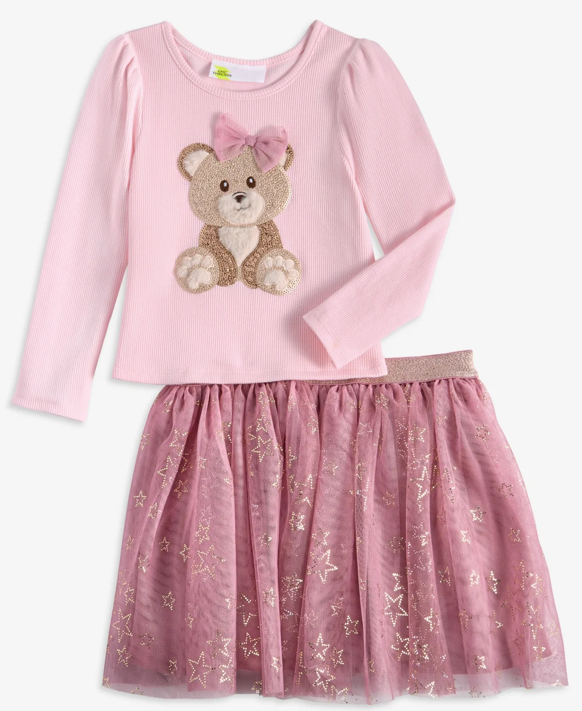 Teddy Bear Top and Tutu, 2-Piece Set by Epic Threads