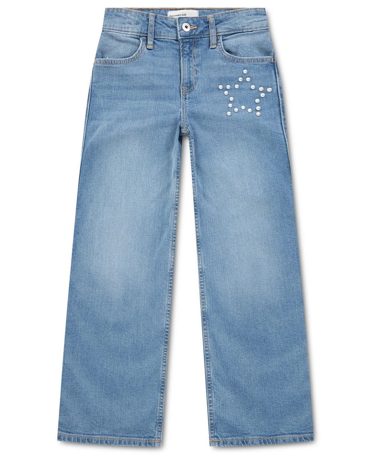 Pearly High-Waisted Wide-Leg Jeans by Abercrombie Kids