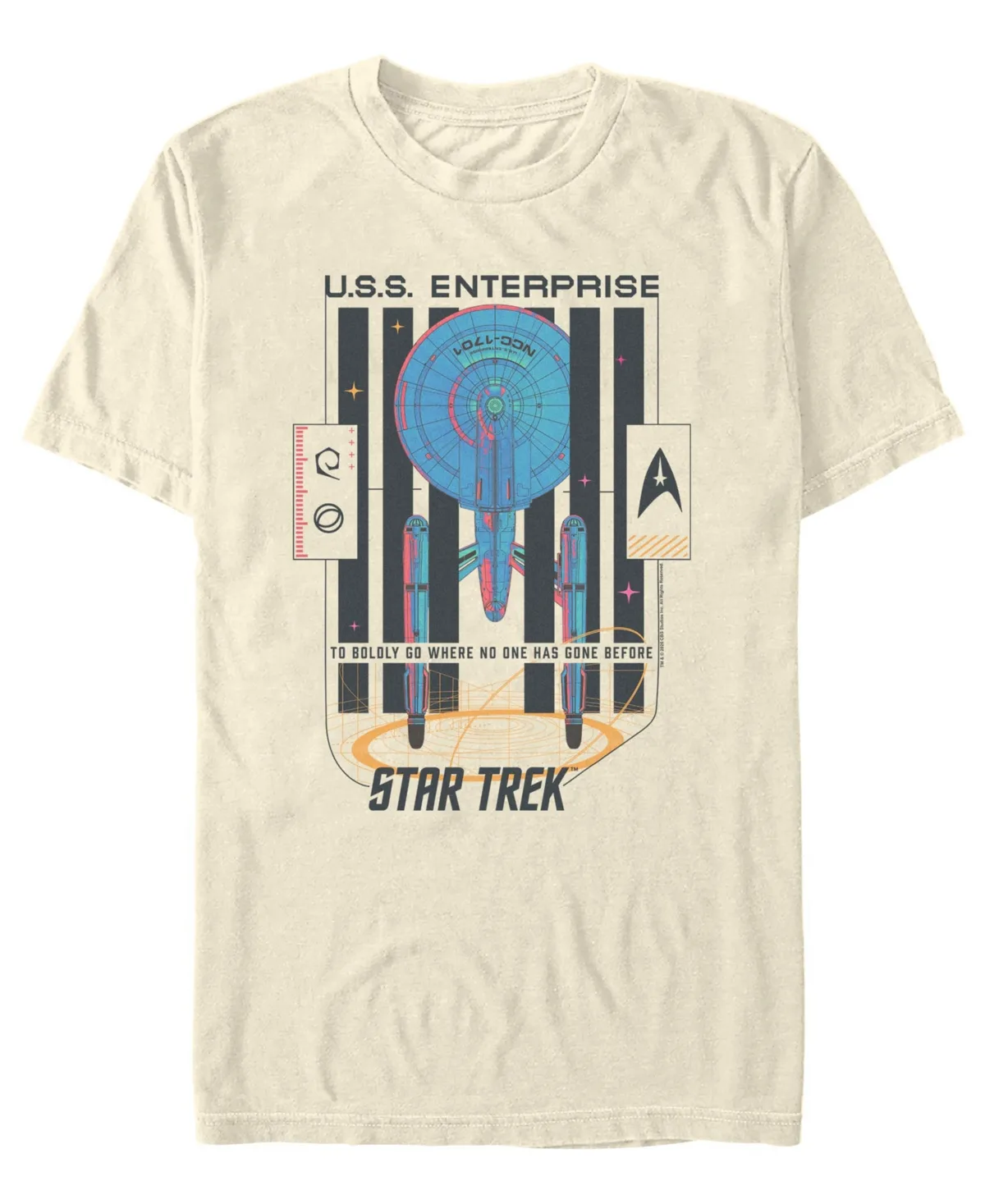 Star Trek the Original Series Uss Enterprise T-Shirt by Fifth Sun
