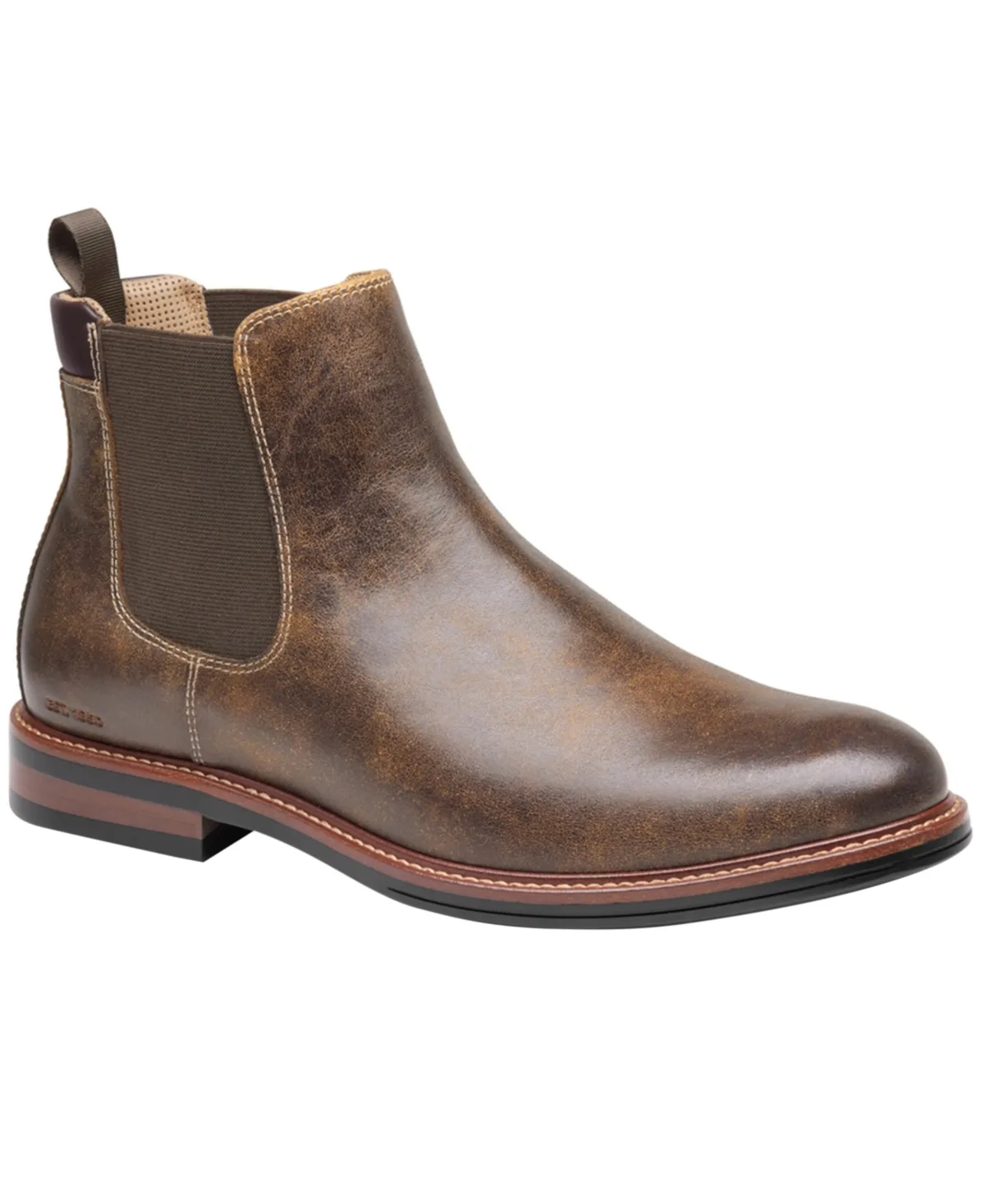 Durham Chelsea Boots - Dark Brown Waterproof Bomber Leather by Johnston & Murphy