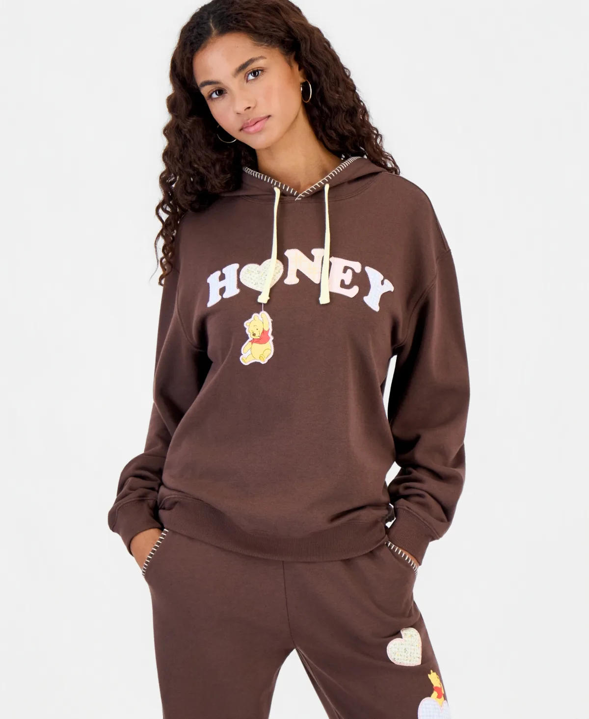 Pooh Whipstitch Fleece Pullover Hoodie by Disney