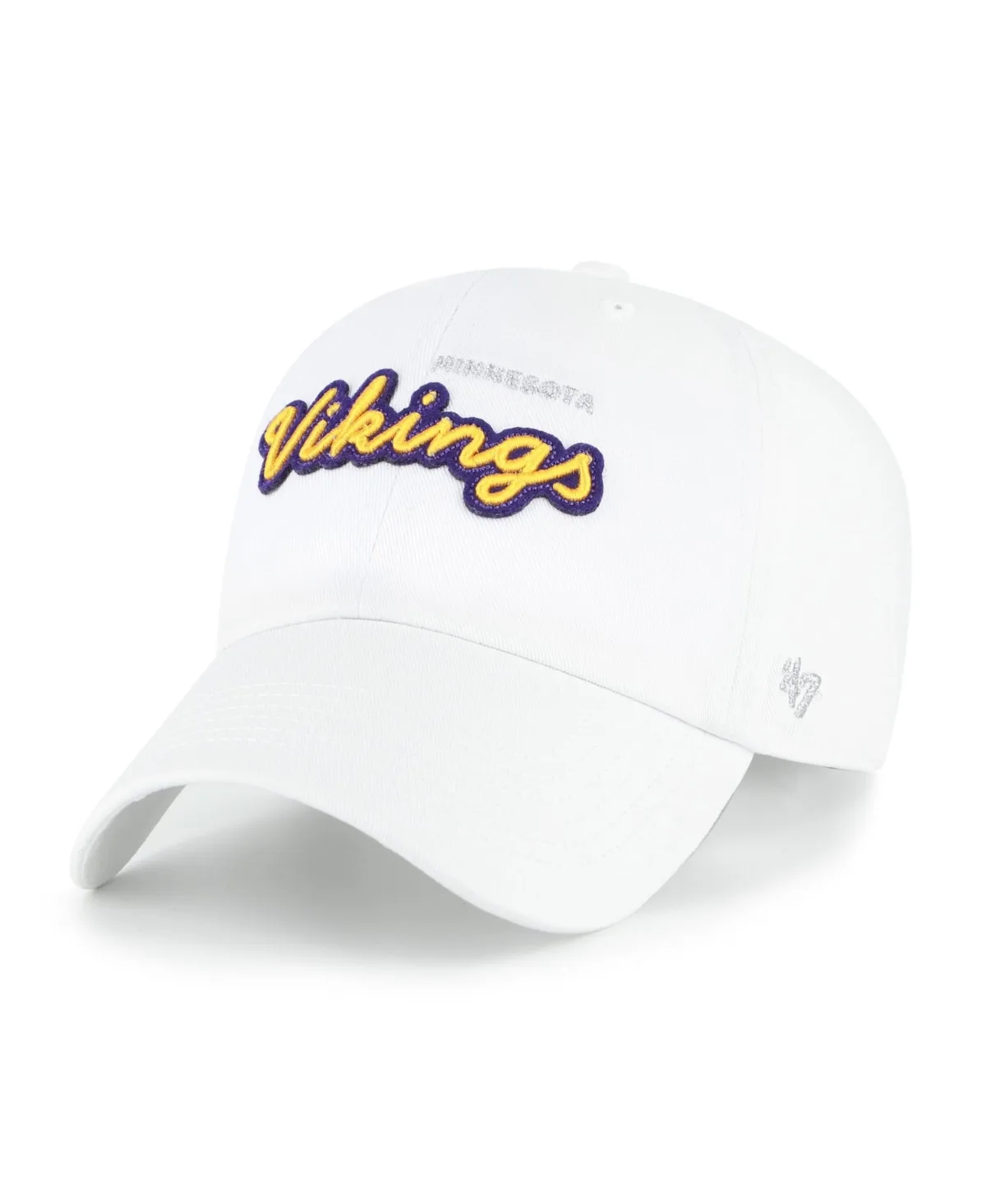 Minnesota Vikings Trendy Script Embroidered Baseball Cap by 47 Brand