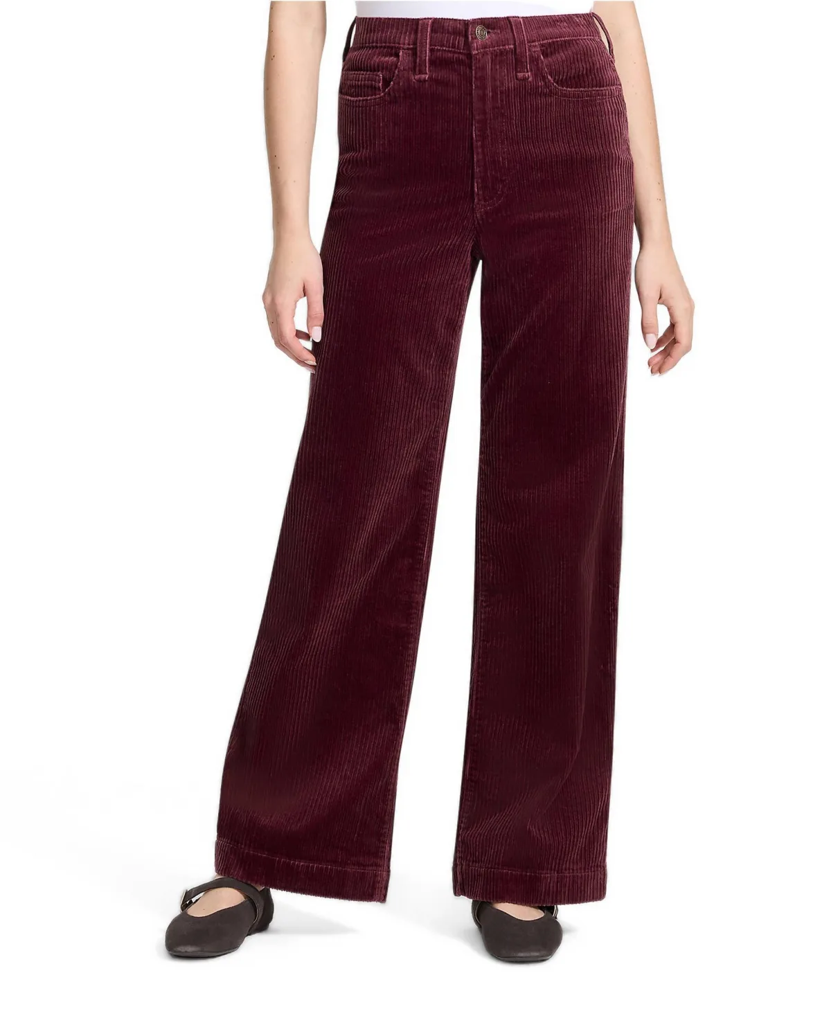 High Rise Wide Leg Corduroy Pants