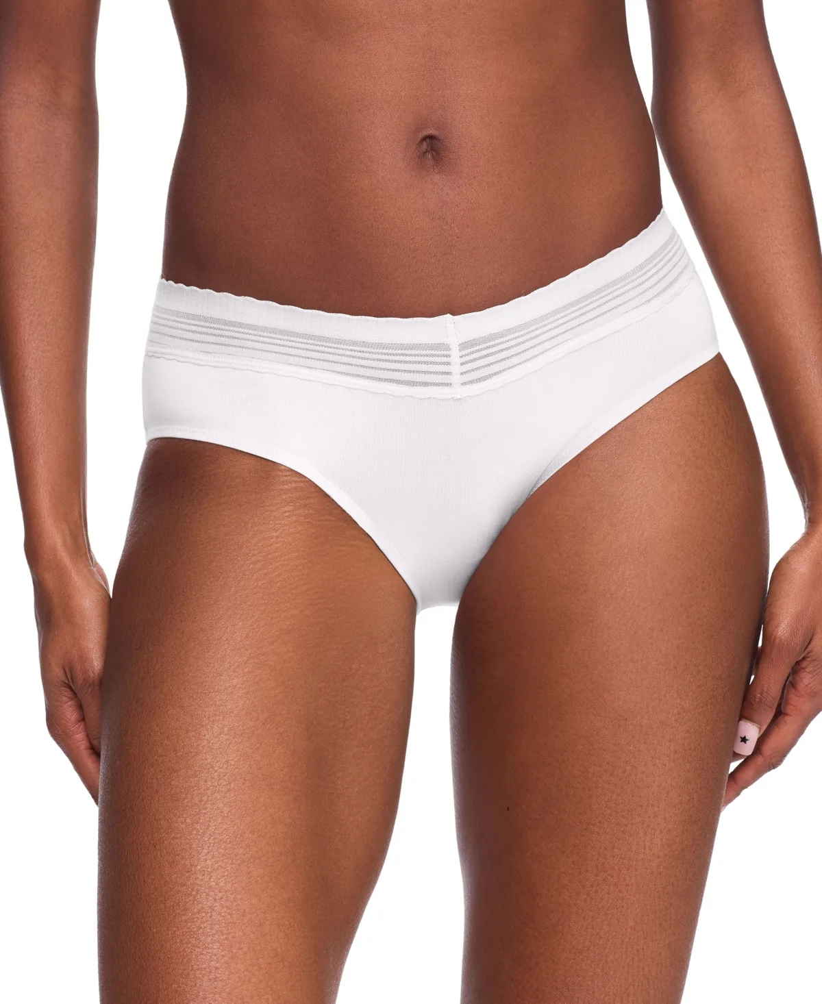 No Pinching, No Problems Cotton Blend Dig-Free Comfort Hipster Panty
