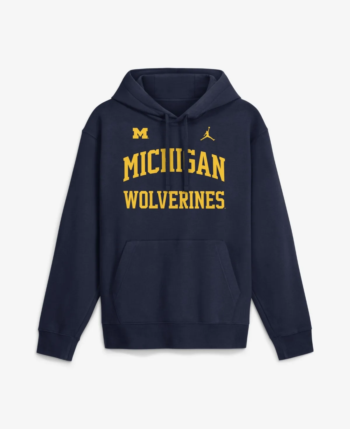 Michigan Wolverines Primetime Arched Club Screen-Printed Fleece Pullover Hoodie by Jordan