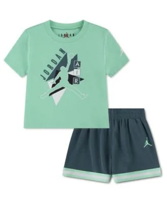 Crewneck T Shirt Shorts 2 Piece Set by Jordan