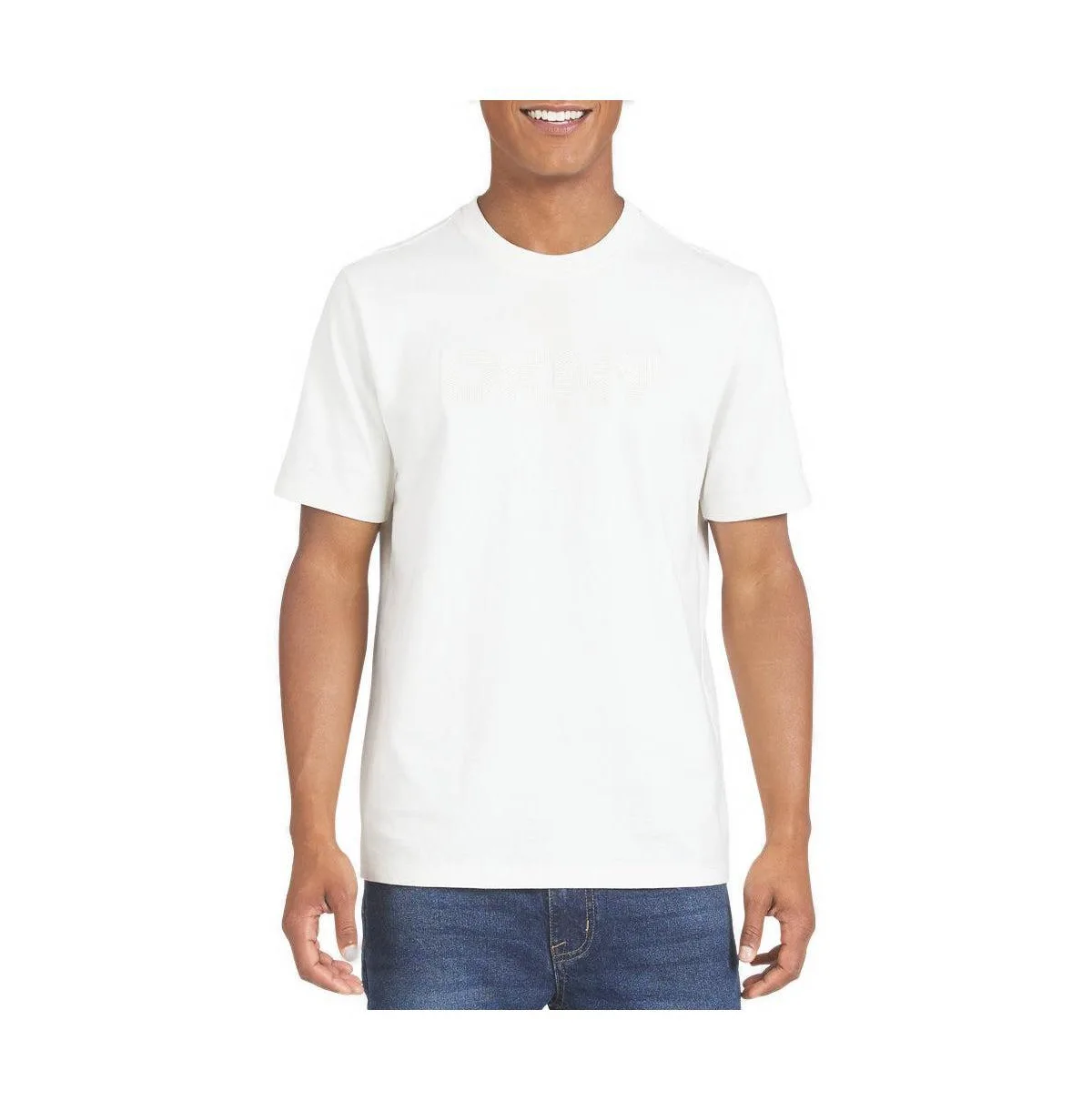 Crewneck Embroidered Logo Relaxed-Fit T-Shirt by DKNY