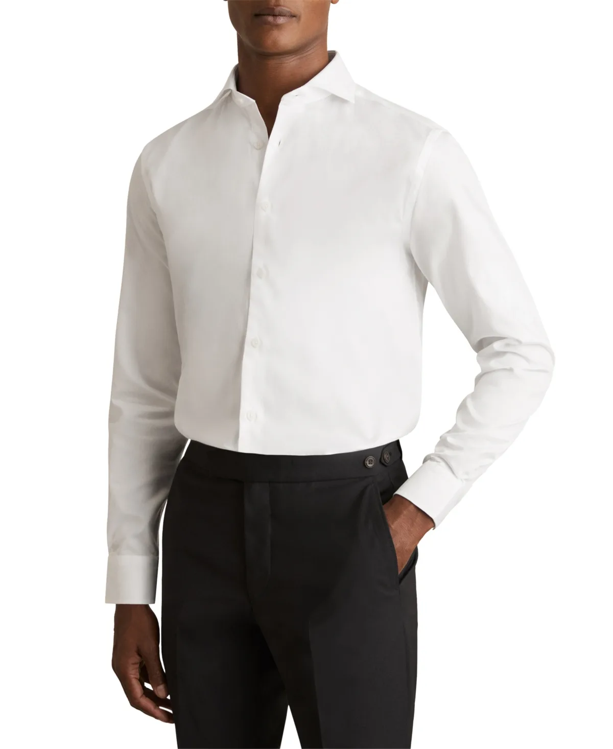 Storm Regular-Fit Cutaway Collar Twill Dress Shirt by Reiss