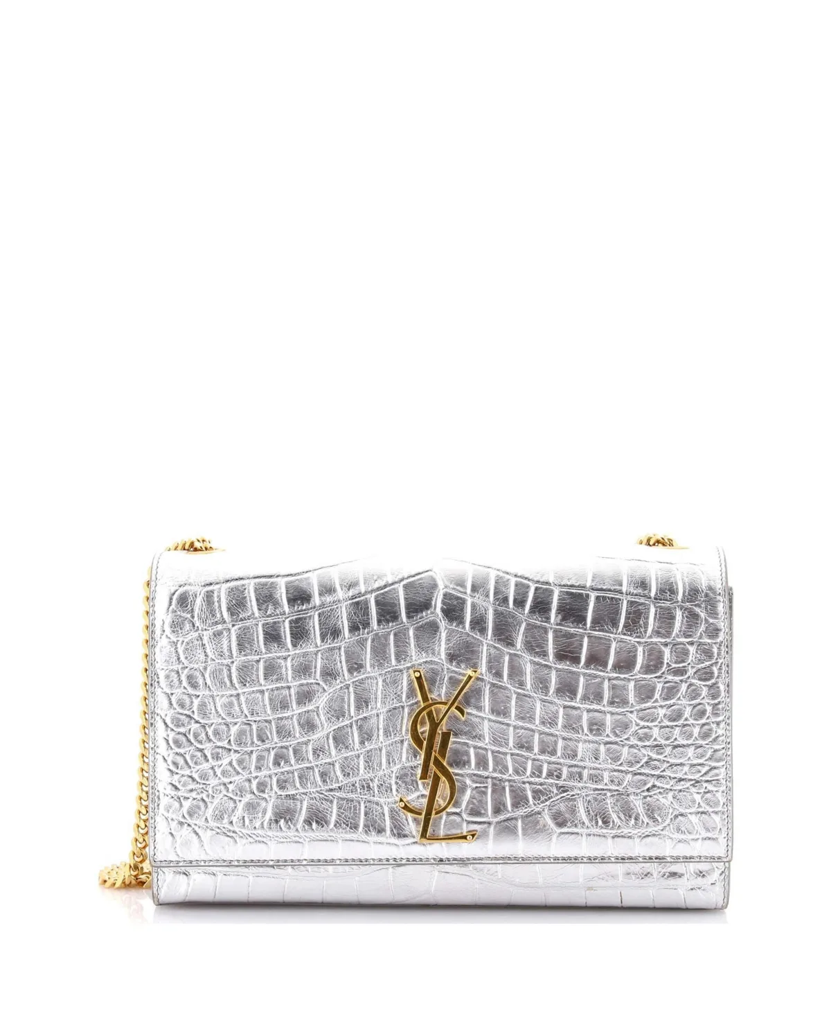 Pre-Owned Saint Laurent Medium Classic Monogram Crossbody Bag Embossed Leather by Saint Laurent