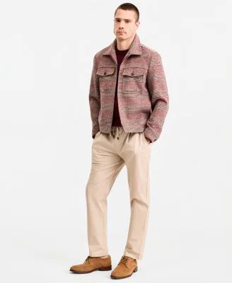 Front Zipper Plaid Pocket Jacket Grosvenor Short Sleeve Crewneck Sweater Hampstead Modern Fit Chino Solid Pants by Ted Baker