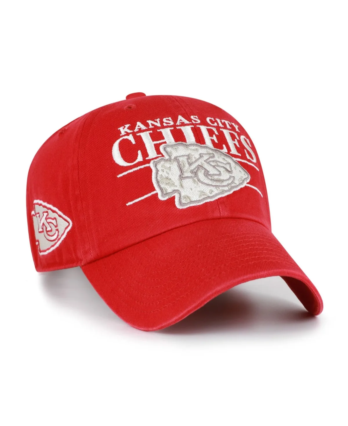 Kansas City Chiefs Throwback Graphic Adjustable Clean Up Hat by 47 Brand