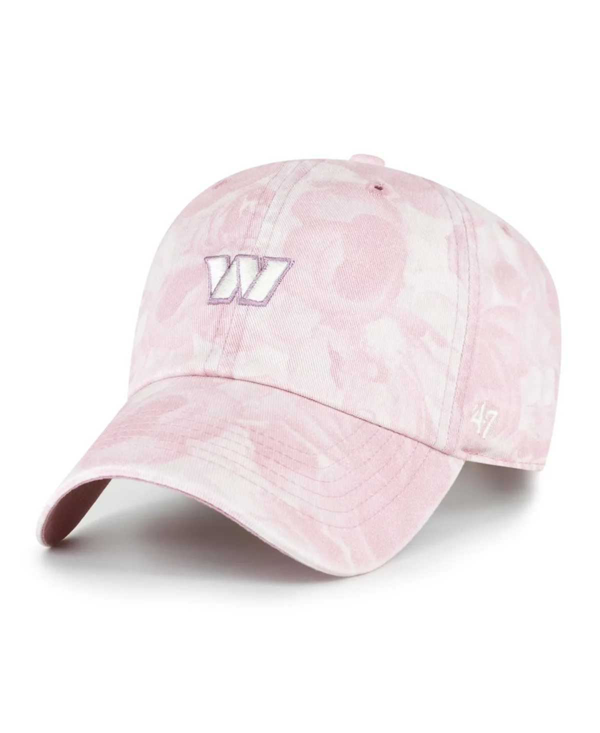 Washington Commanders Gardenia Clean Up Floral-Print Adjustable Baseball Cap by 47 Brand