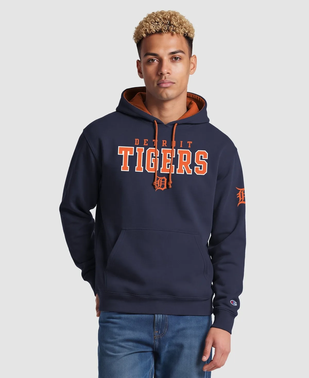 Detroit Tigers Fleece Pullover Classic-Fit Hoodie by Champion