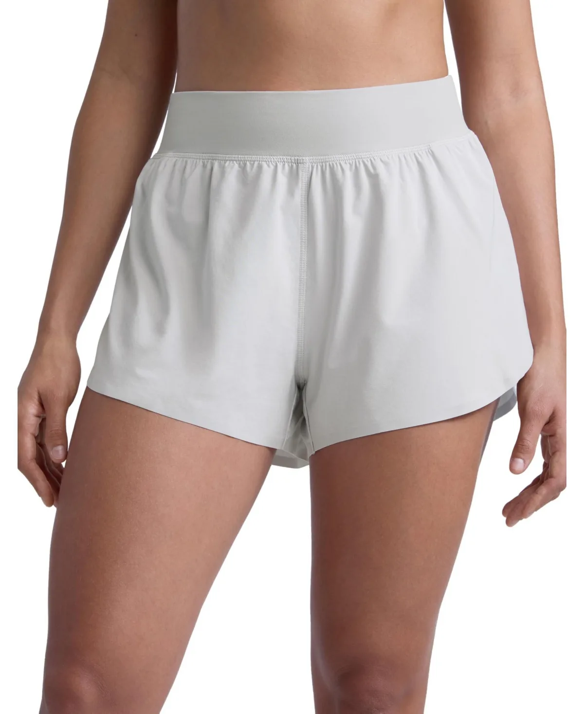 High Waisted Split Running Shorts 3 Inch Quick Dry Soft Fabric Built in Liner