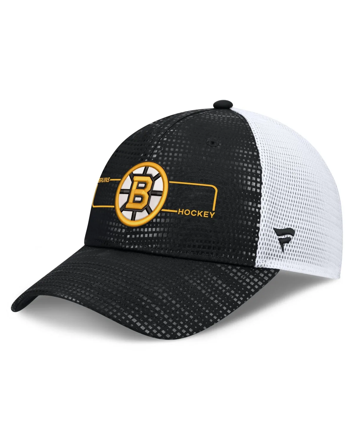 Boston Bruins Rink Trucker Snapback Hat by Fanatics